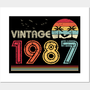 Vintage 1987 Limited Edition 34th Birthday Gift 34 Years Old Posters and Art